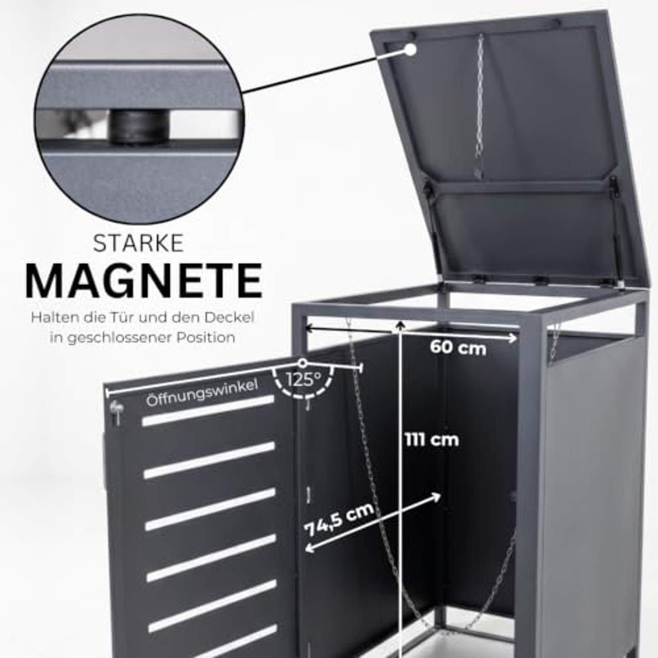 Mega Mülltonnenbox 3er Set