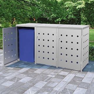 Cozynest Mülltonnenbox für 3 Tonnen 240 L
