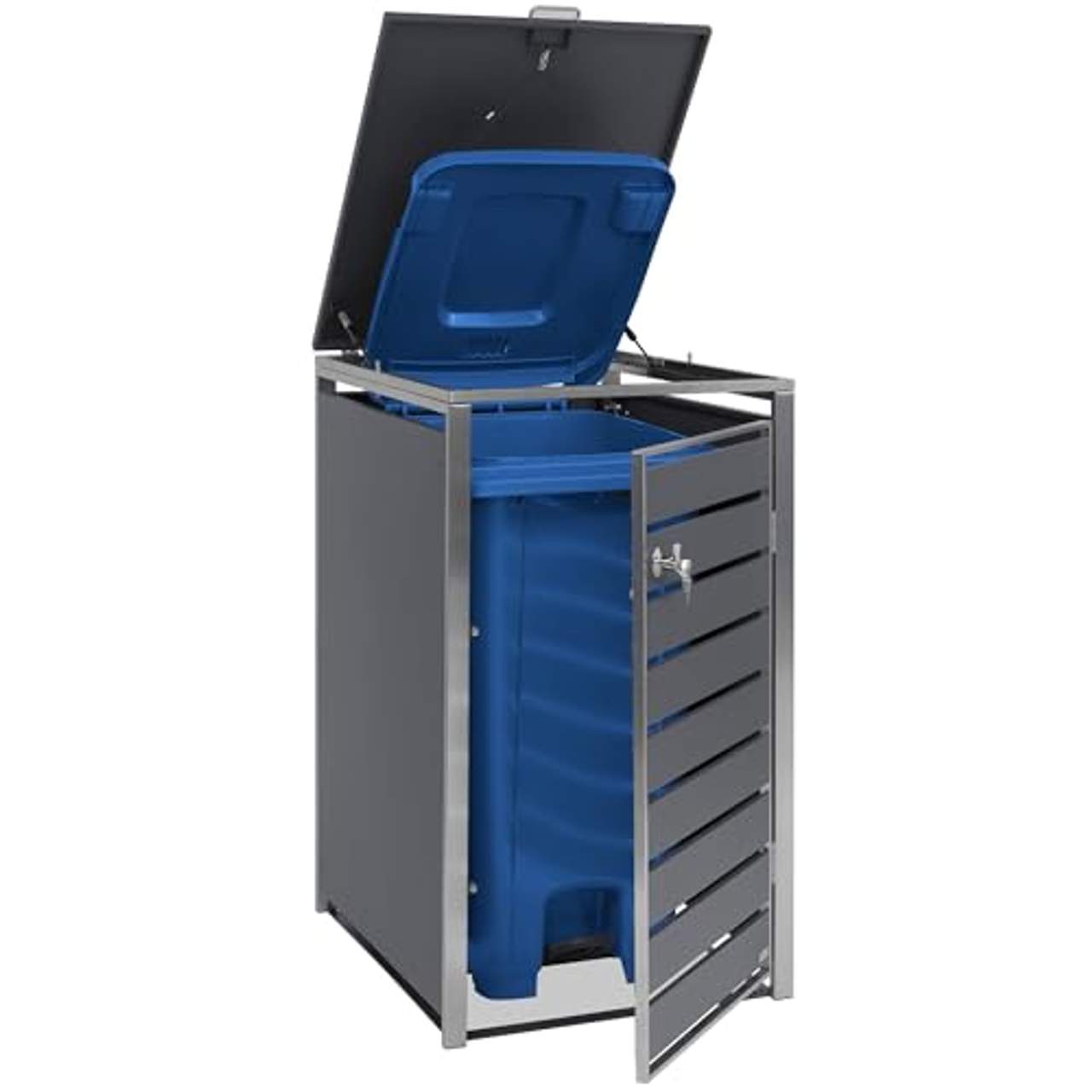 Zelsius Edelstahl Mülltonnenbox 3er