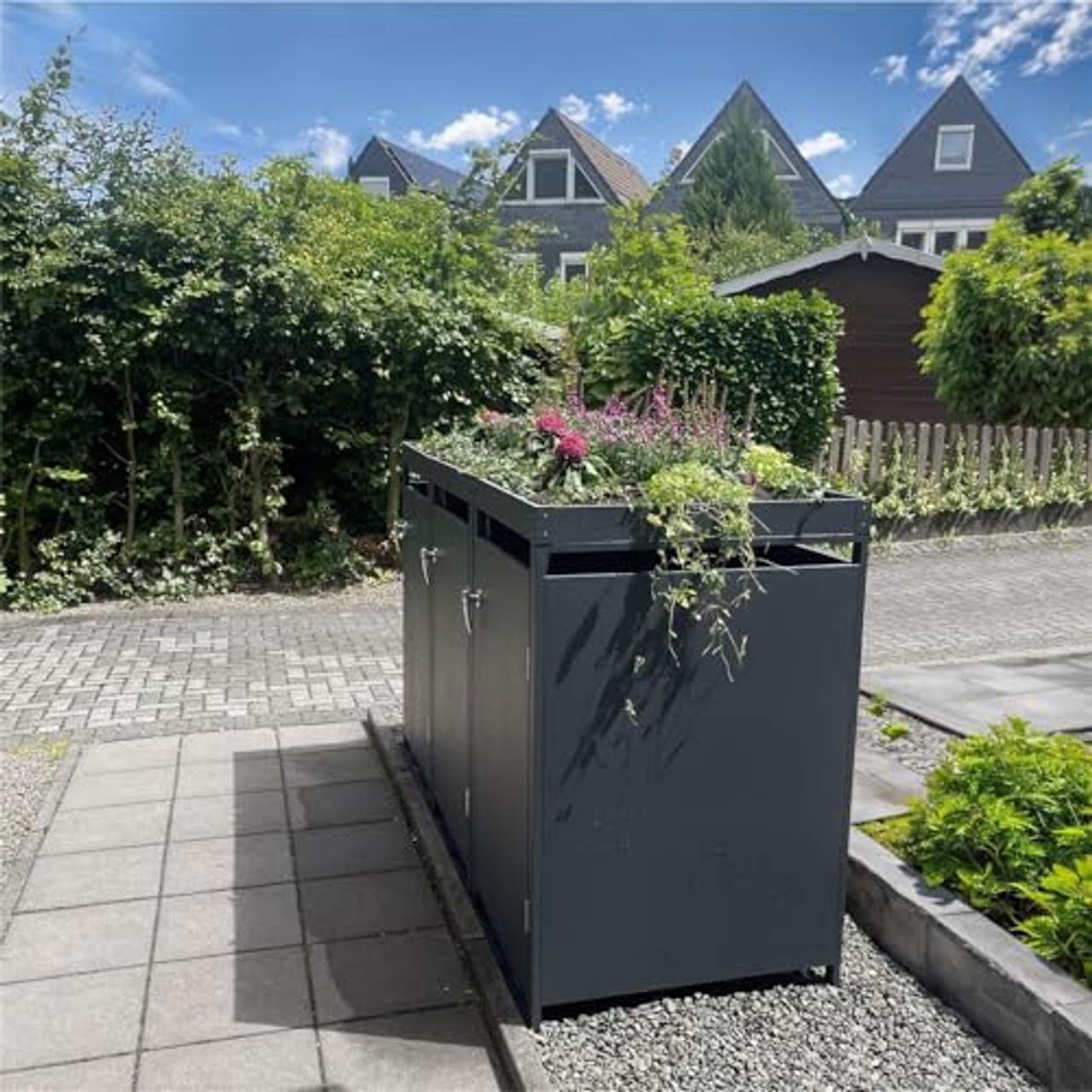 Metzler Mülltonnenbox in Anthrazit