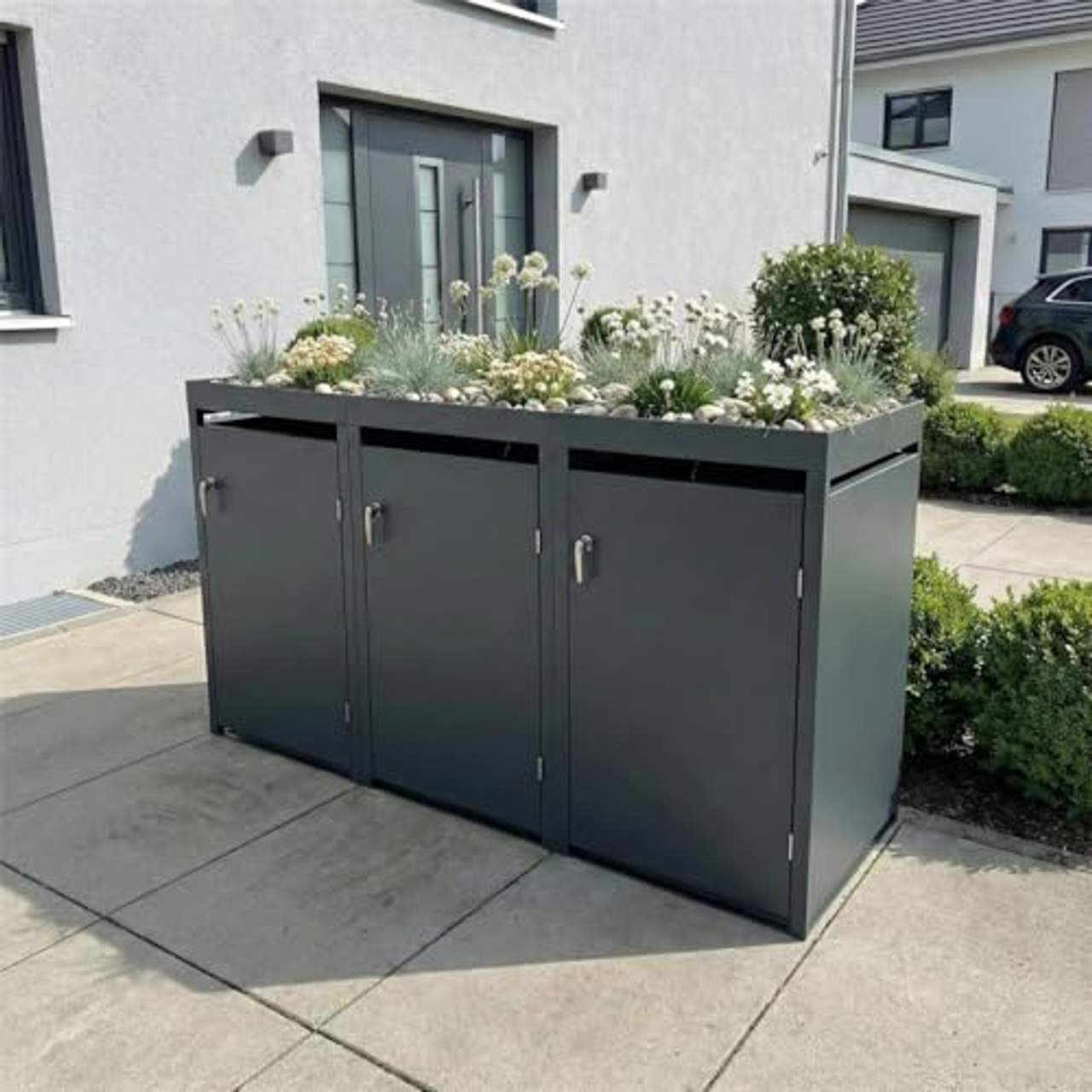 Metzler Mülltonnenbox in Anthrazit
