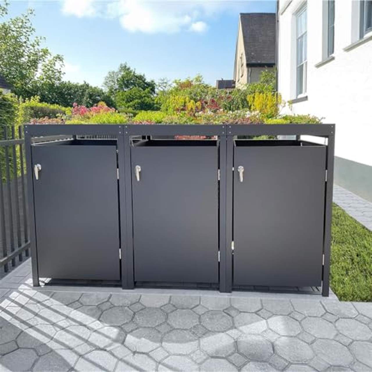 Metzler Mülltonnenbox in Anthrazit