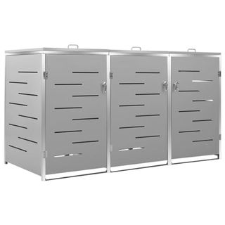 Refined Mülltonnenbox für 3 Tonnen Edelstahl