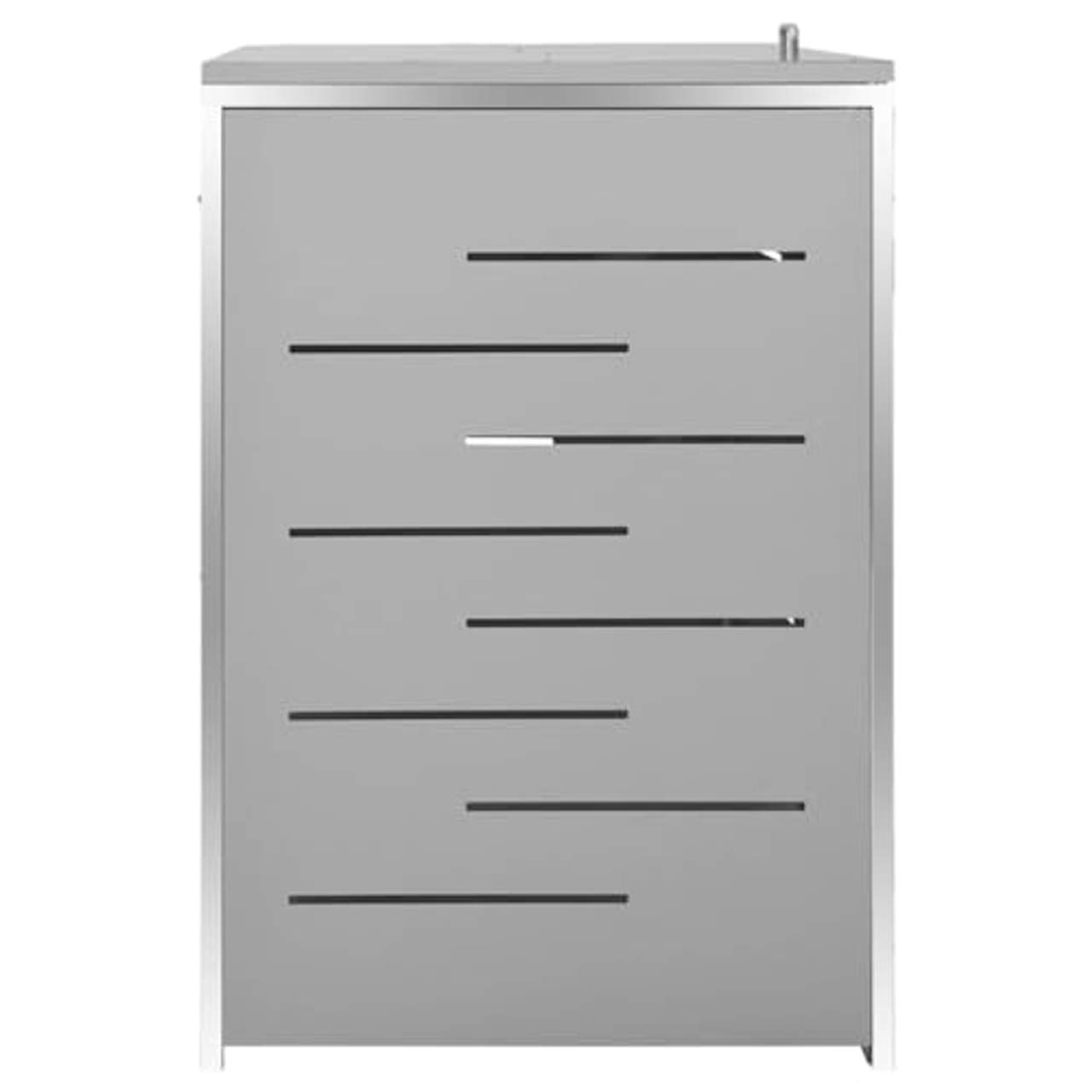 Refined Mülltonnenbox für 3 Tonnen Edelstahl