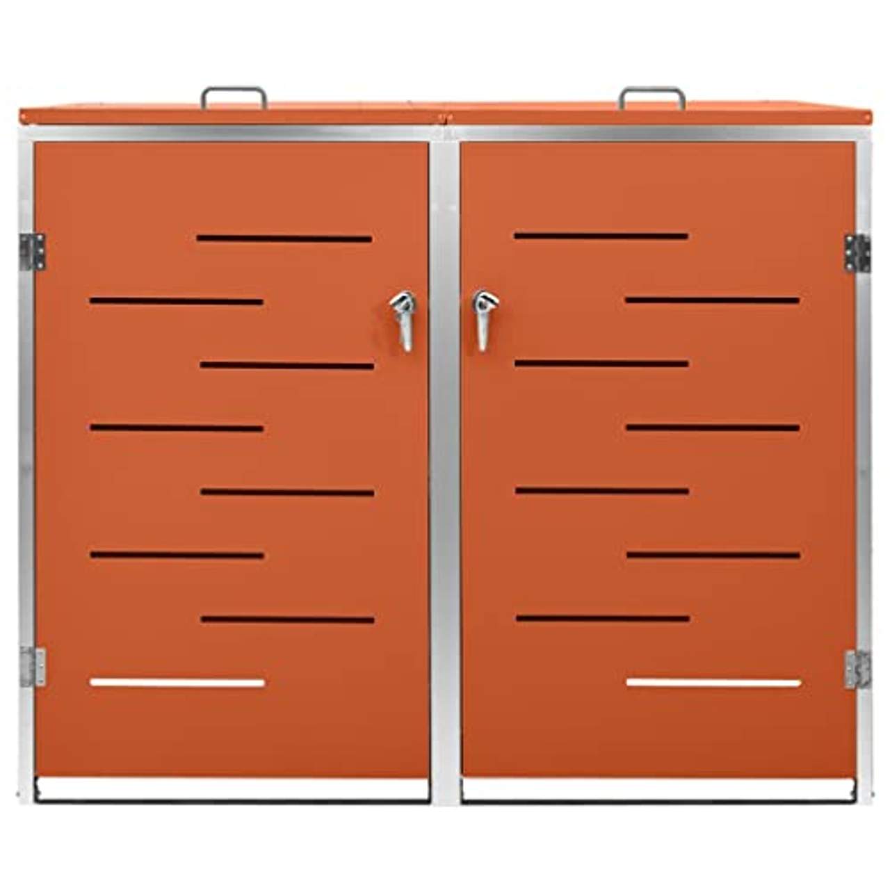 Refined Mülltonnenbox für 2 Tonnen Edelstahl