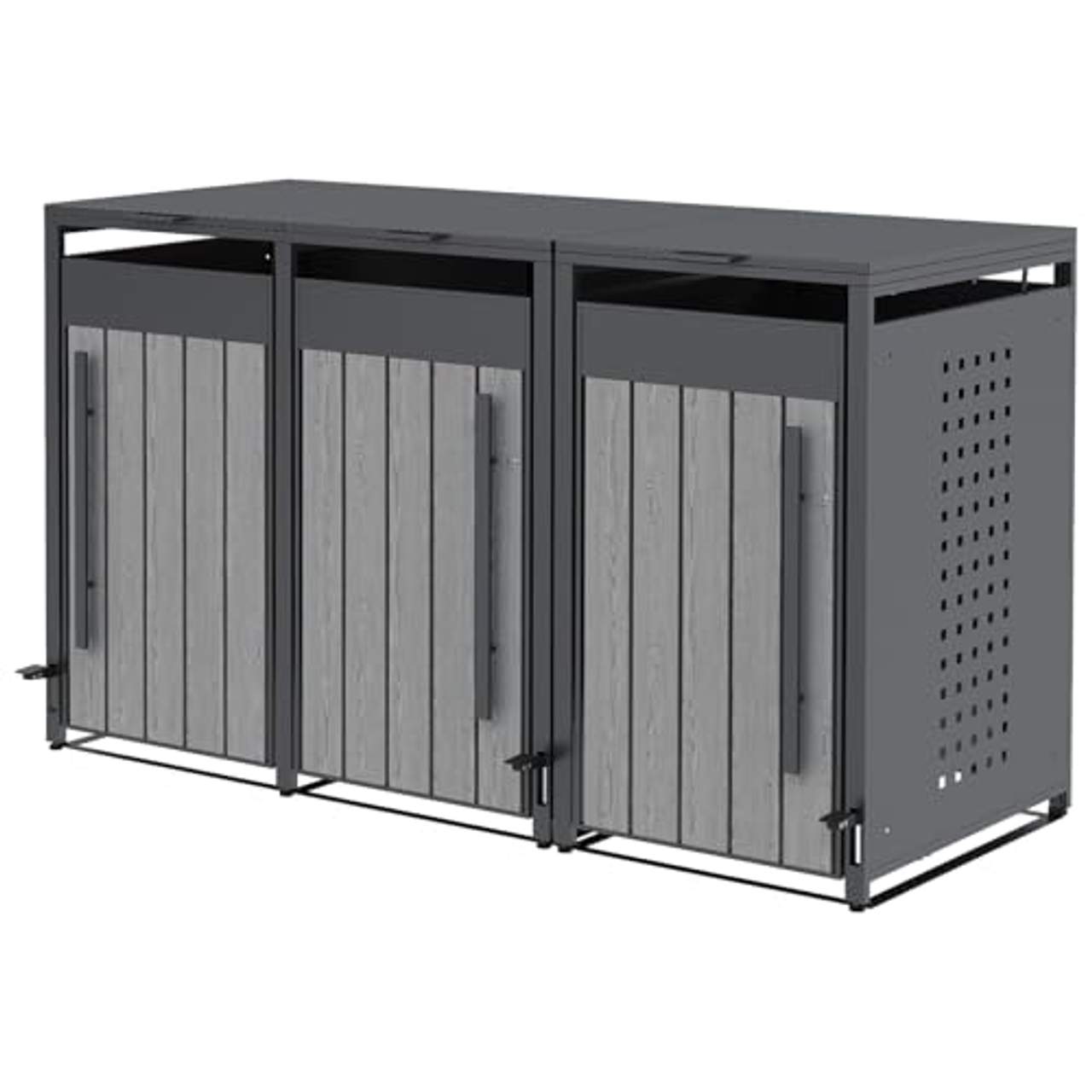 OMERAI Mülltonnenbox 3er 240L