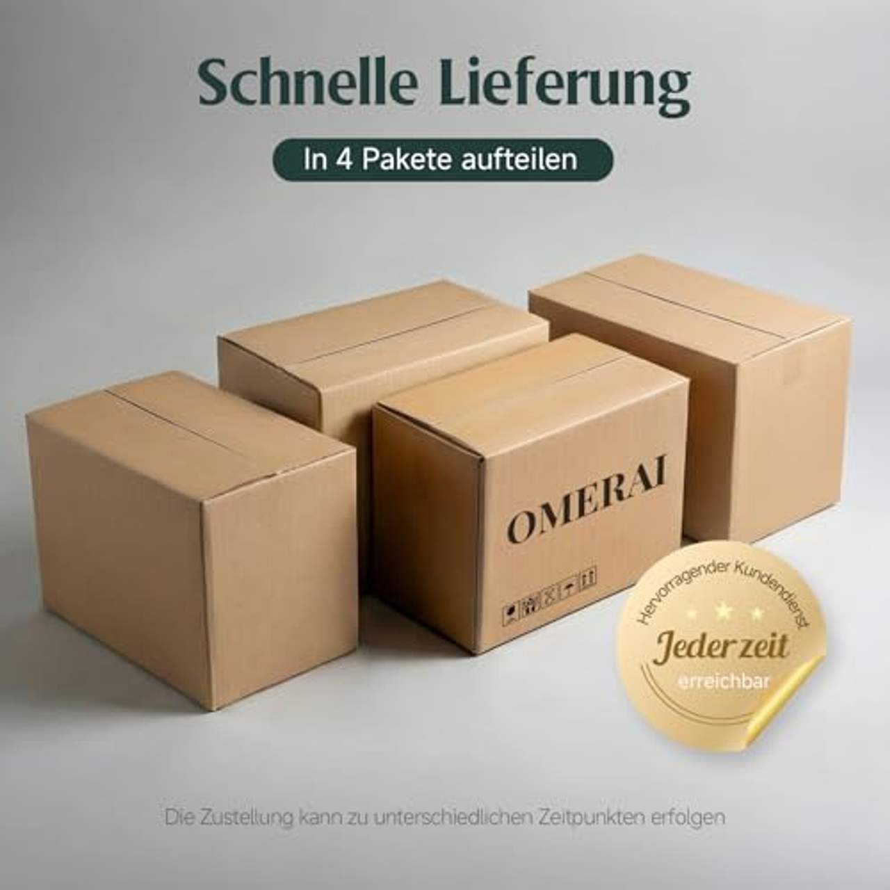 OMERAI Mülltonnenbox 3er 240L