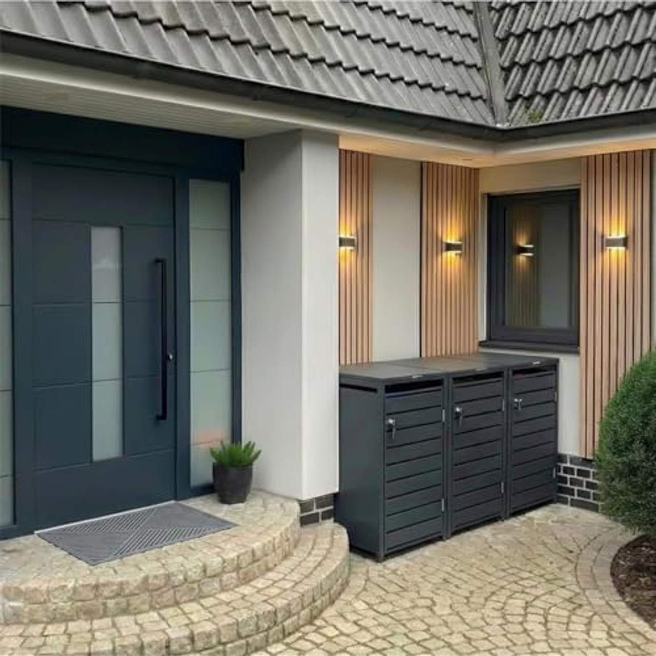 Metzler Mülltonnenbox in Anthrazit