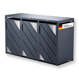 Metzler Mülltonnenbox 3er 240L Anthrazit