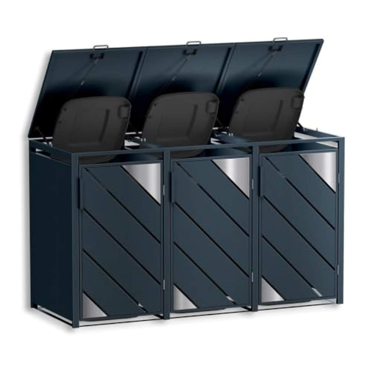 Metzler Mülltonnenbox 3er 240L Anthrazit