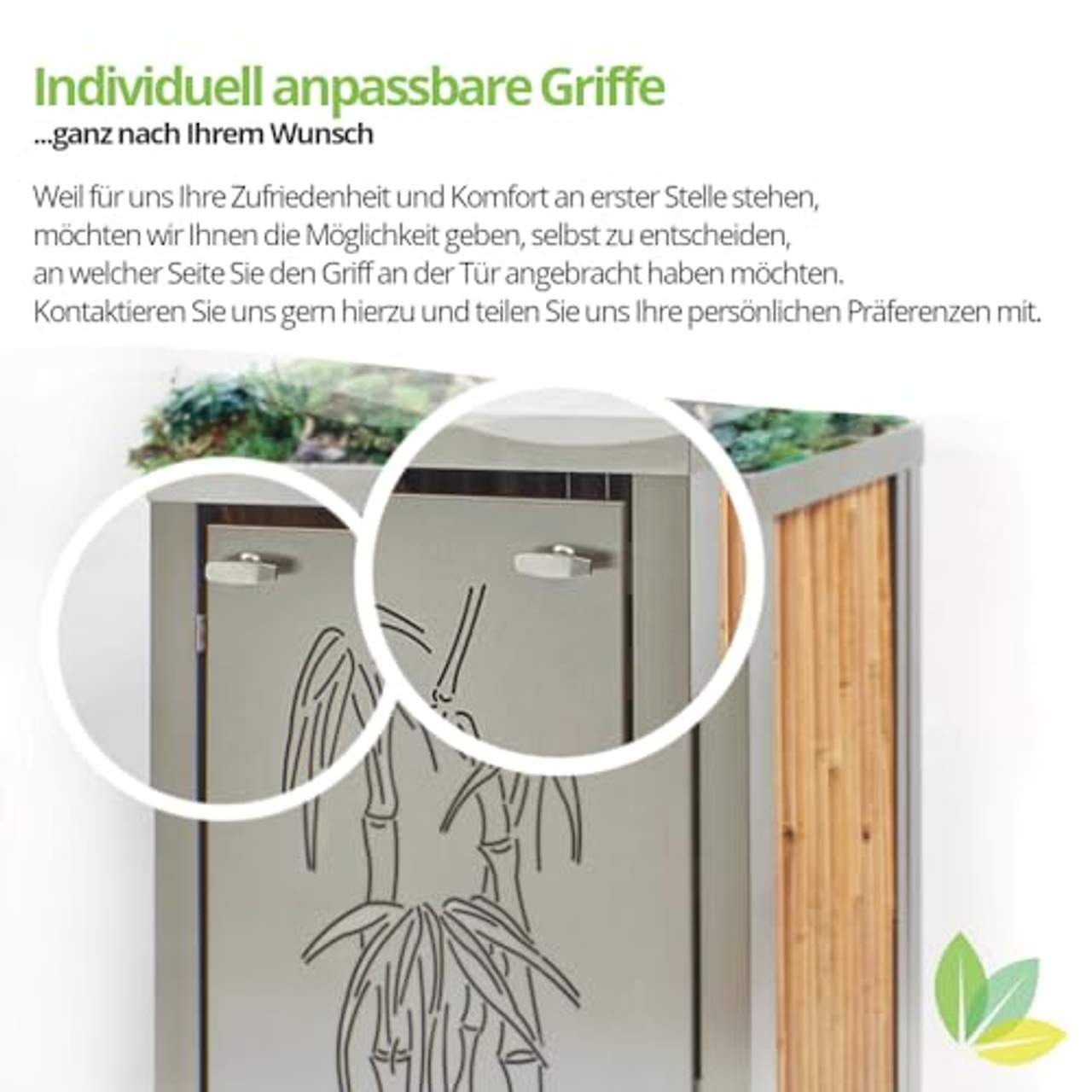 TerraGala Mülltonnenbox für 2 Tonnen à 240 Liter