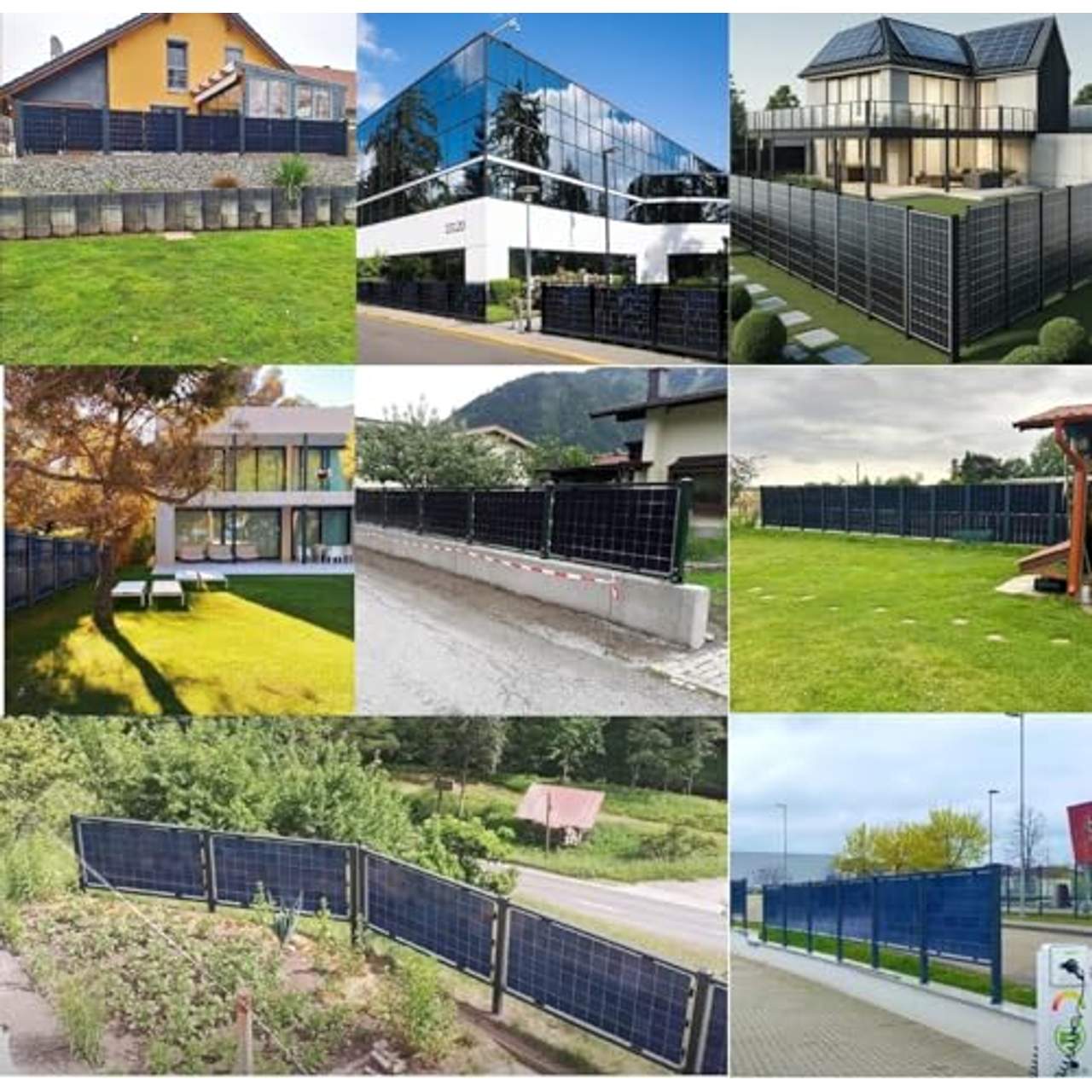 Solarzaun 4.0 (Vertikal mit Standfuß, für 1 Modul 1722mm)