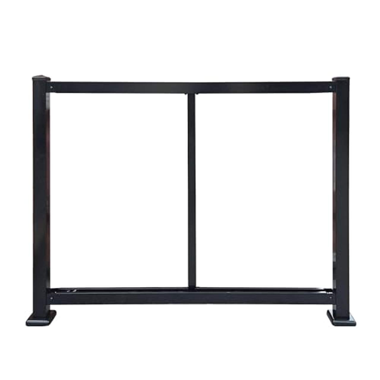 Solarzaun rostfreier Stahl Schwarz Horizontal