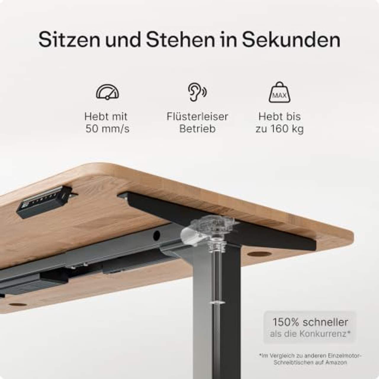 Desktronic Höhenverstellbarer Schreibtisch