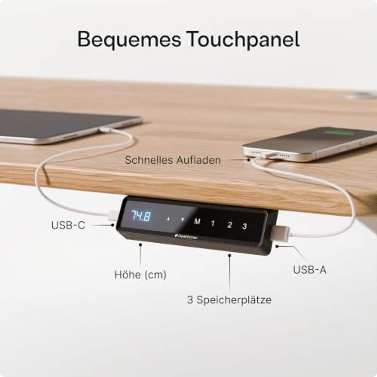 Desktronic Höhenverstellbarer Schreibtisch