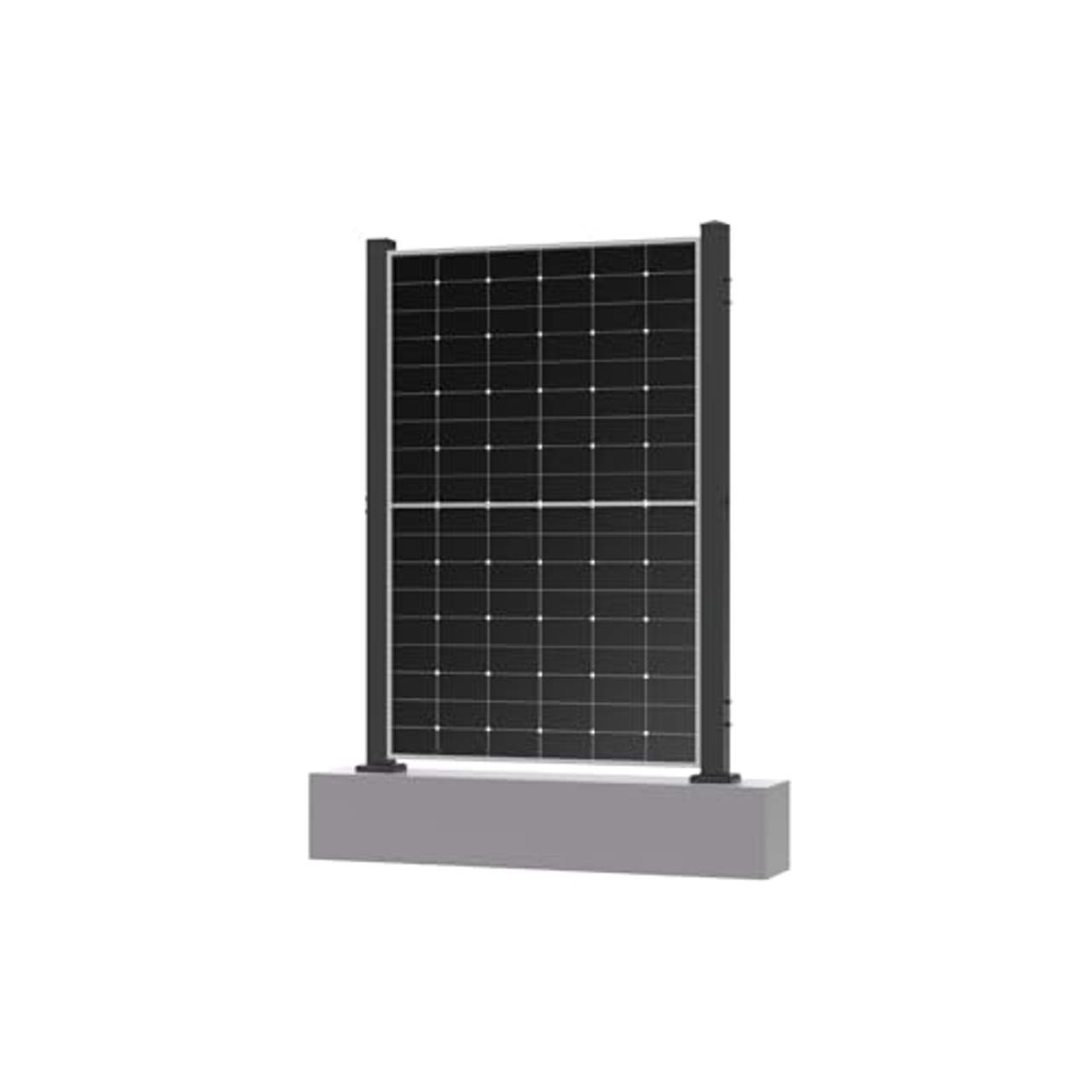 Solarzaun 4.0 (Vertikal mit Standfuß, für 6 Module 1762mm)