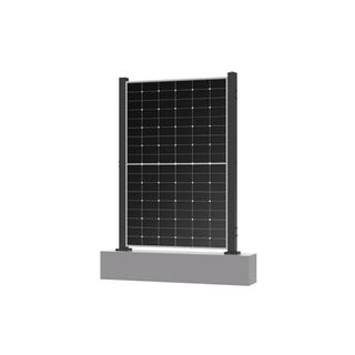 Solarzaun 4.0 (Vertikal mit Standfuß, für 6 Module 1762mm)