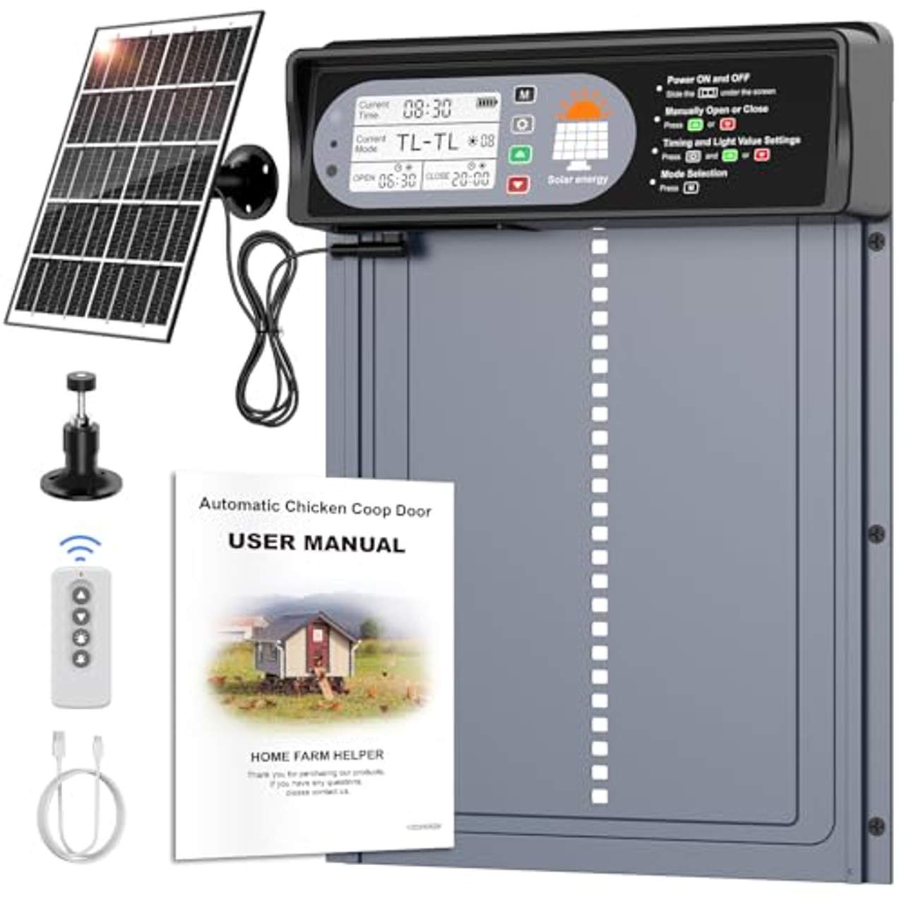 CHAMUTY Automatische Hühnerklappe Solar