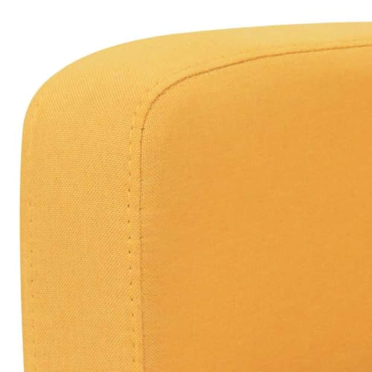 vidaXL 2-Sitzersofa Gelb 2er Sitzer Sofagarnitur Stoffsofa Couchgarnitur