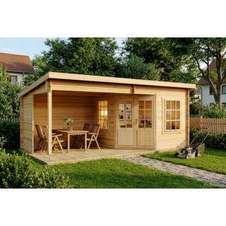 Alpholz Gartenhaus Carl-28 aus Massiv Holz