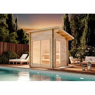 FinnTherm Gartensauna Außensauna Saunahaus Lizzy XS