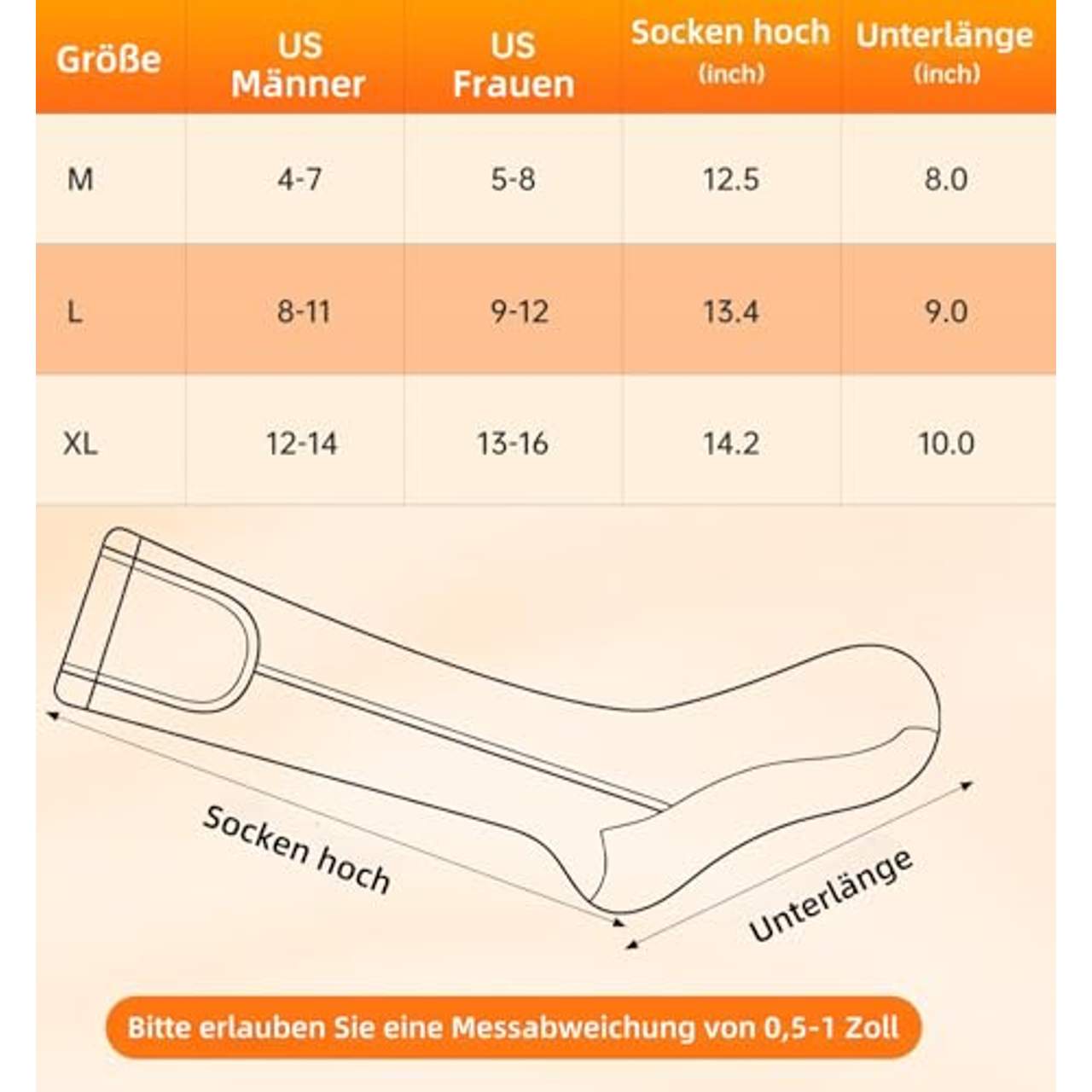 Merinowolle beheizte Socken