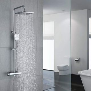 Duschsystem mit Thermostat Regendusche Duschset Duschsäule Dusche Duscharmatur 