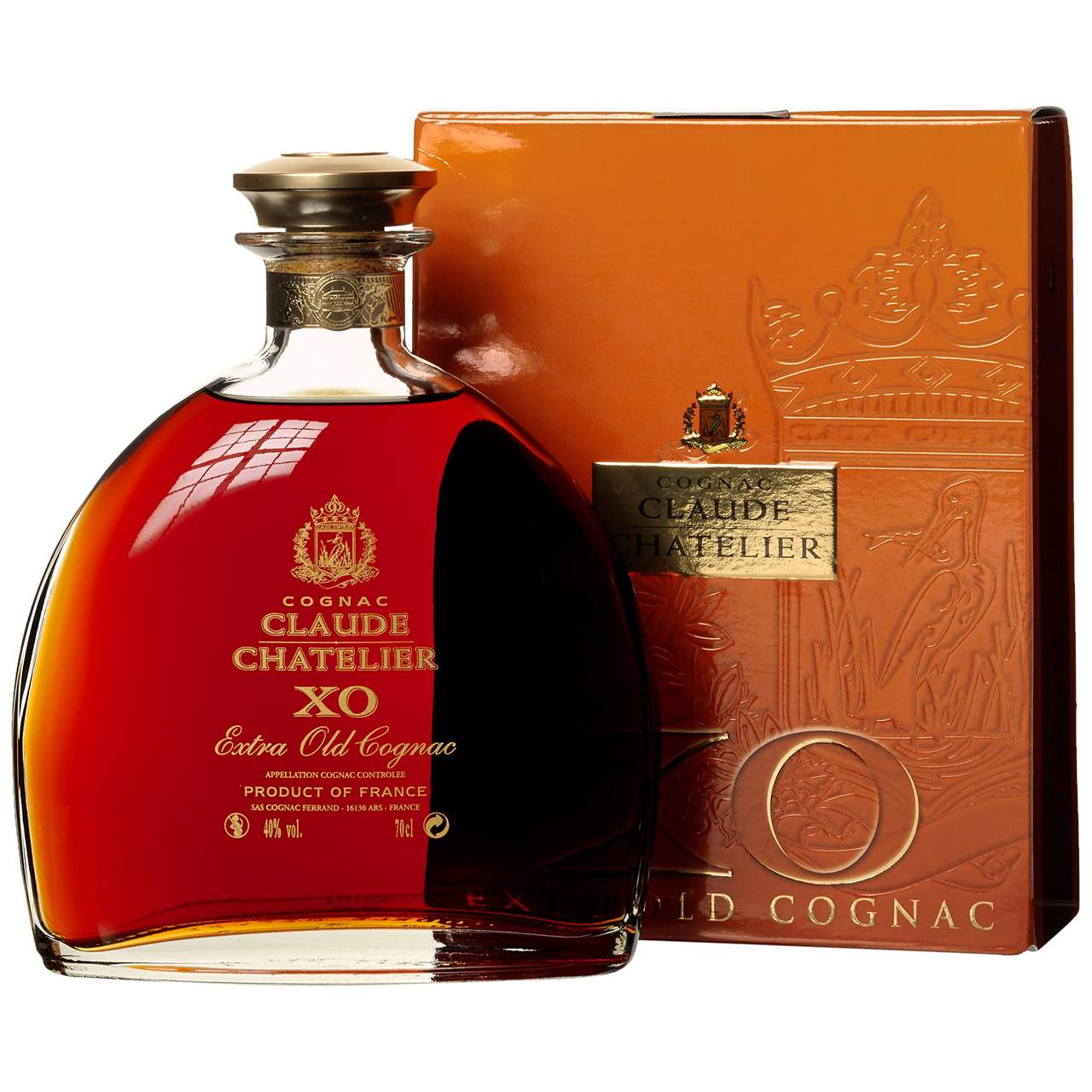 Французский коньяк купить в москве. Коньяк Claude Chatelier XO. Cognac Claude Chatelier XO Extra old Cognac.