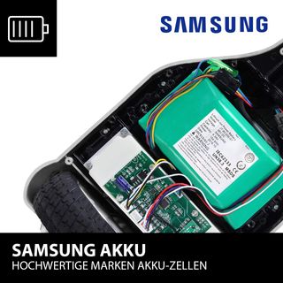 Robway W3 Hoverboard - Das Original - Samsung Marken Akku - Self Balance - 21 Farben - Bluetooth - 2 x 400 Watt Motoren – App – LED (Blau Chrom)