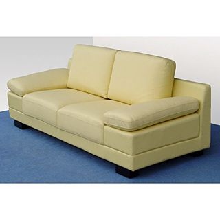 Designer Leder-Sofa-3 Sitzer Garnitur Bett-Couch 402-3-Be