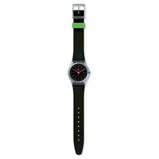 Swatch Armbanduhr Leder Sonstige Analog Quarzwerk Silikonband GM189