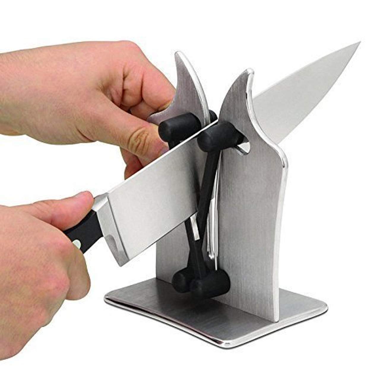 Great Houseware Messerschärfer für die Küche mit Wellenschliff
