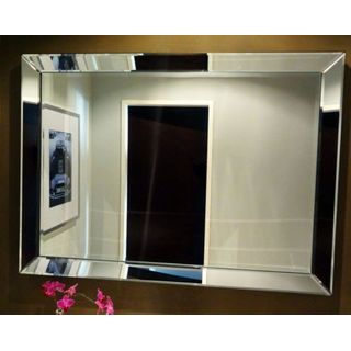 Colmore Edler Wandspiegel mit Spiegelrahmen 80x60cm Spiegel Glasrahmen
